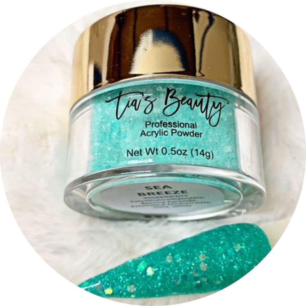 Sea Breeze - Glitter Acrylic – product image at Galaxy Nails