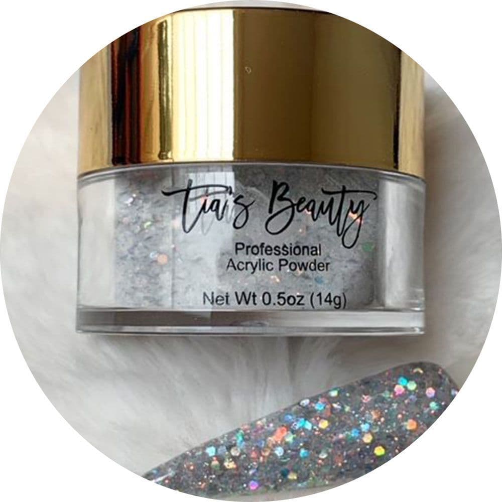 Silver Lining - Glitter Acrylic – product image at Galaxy Nails