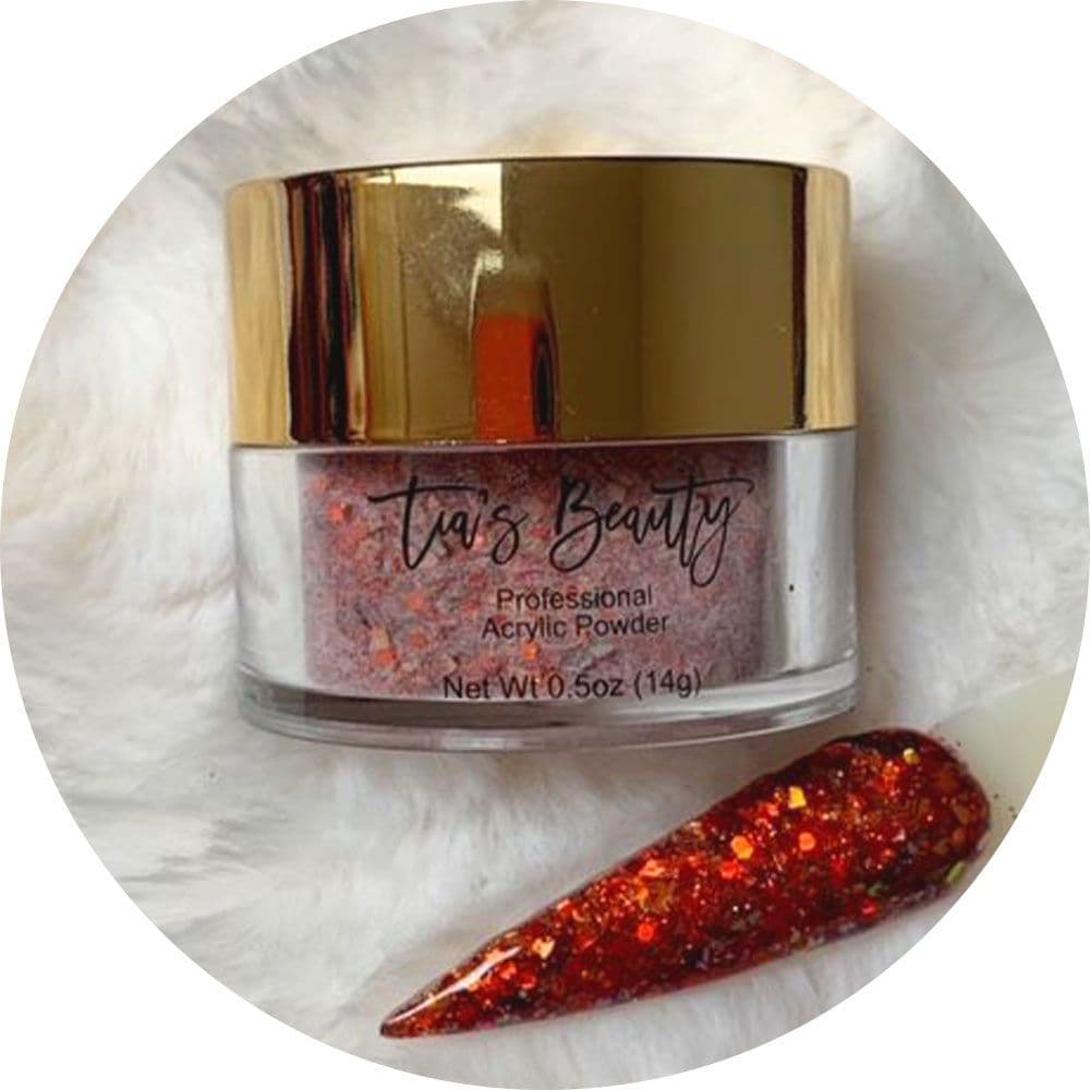 Smashed Pumpkin - Glitter Acrylic – product image at Galaxy Nails