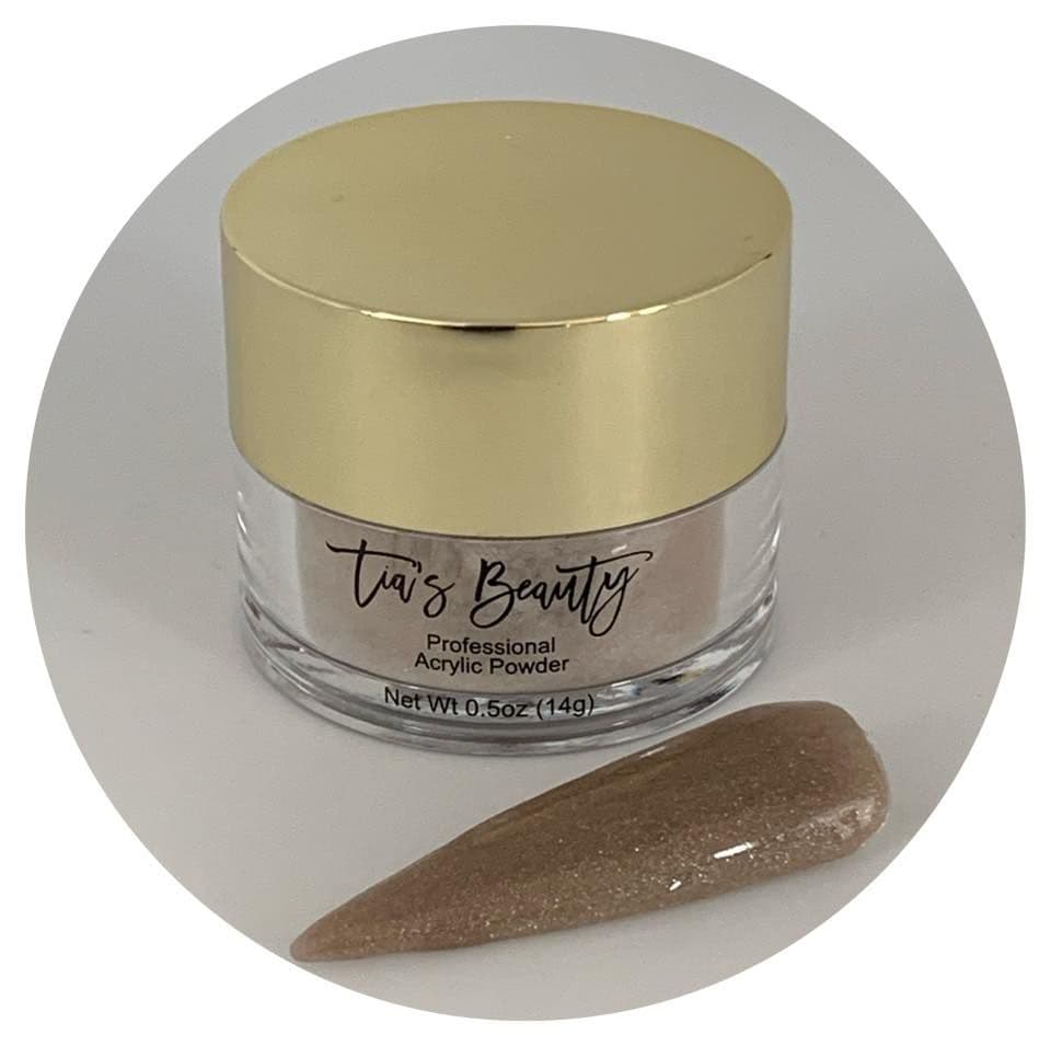 Taupe Shimmer - Coloured Acrylic – product image at Galaxy Nails