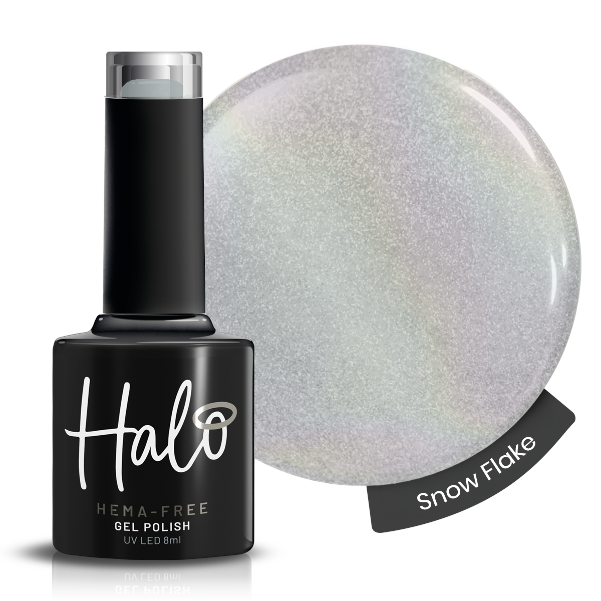 Halo Gel Polish 8ml - Snow Flake – product image at Galaxy Nails