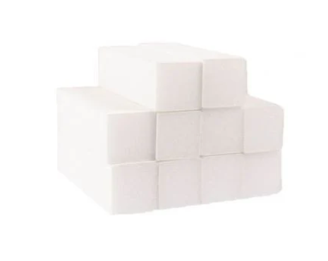 White Blocks 100/100 - Pack of 10 – product image at Galaxy Nails